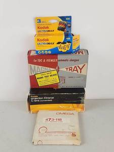 lot 342 image: Photography Equipment Lot Kodak Film Projection Lens Tray Slides