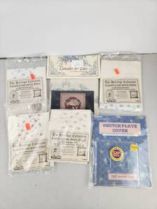lot 430 image: Counted Cross Stitch Fabric Lot Heritage Collection