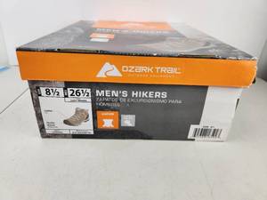 lot 446 image: Ozark Trail Mens Hikers Size 8.5 Light Brown Leather
