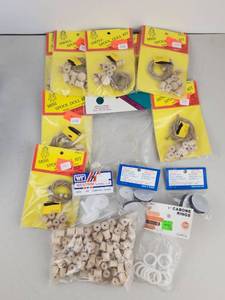 lot 465 image: Doll Craft Supply Lot Small Mini Spool Kits Westrim Joints Cabone Rings
