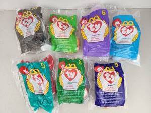 lot 489 image: Ty Teenie Beanies Lot McDonalds Promotional Toy Animal Lot 7 Pieces