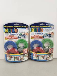 lot 497 image: BUILD Bonanza Building-Block Compatible Peel & Stick Tape 12 ft Lot of 2