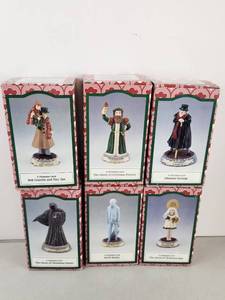 lot 545 image: Novelino A Christmas Carol Figurine Collection 6-Piece Set Dickens Characters
