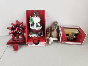 lot 583 image: Lot of Christmas Stocking Holders