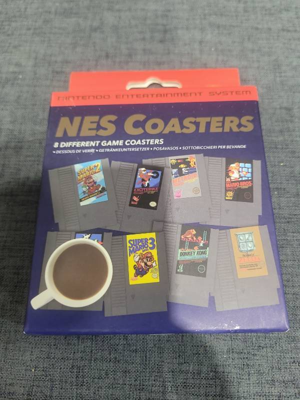 lot 219 image: Nintendo Entertainment System NES Coasters 8 Different Game Coasters