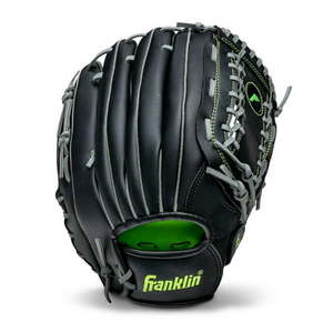 lot 798 image: Franklin Sports Field Master Baseball  Softball Glove  12 in  Midnight Black  Right Hand Throw