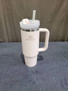 lot 800 image: Stanley Insulated Travel Mug with Straw and Lid