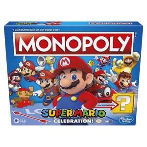 lot 825 image: Monopoly Super Mario Celebration Edition Board Game for Ages 8