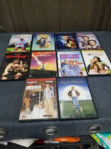lot 896 image: 10 Movie DVD Lot Little Nicky, Wheres My Car, Star Wars, ER, Bloodsport, Circuit, Diary of a Black Woman, Fried Green Tomatoes, Mr. Deeds, Field of Dreams