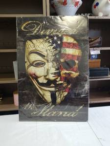 lot 935 image: DIVIDED WE STAND POSTER