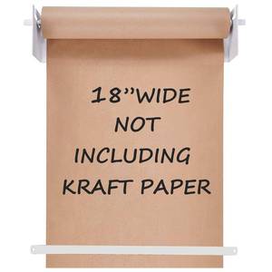 lot 938 image: Fitous 18Kraft Paper Dispenser Holder Wall Mount, Heavy-Duty Paper Cutter Butcher Paper Dispenser to Do Lists, DIY Drawing, Taking Note, Artwork, Daily Special - White