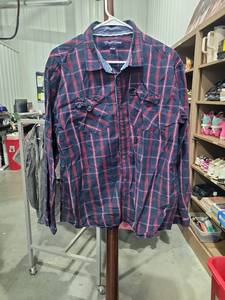 lot 958 image: Desert Dunes Living Life Plaid Button-Up Shirt 2X