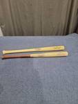 Louisville Slugger Baseball Bats 2-Piece Lot Museum Factory University of Kansas Hospital