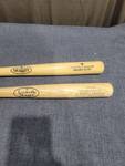 Louisville Slugger Baseball Bats 2-Piece Lot Museum Factory University of Kansas Hospital