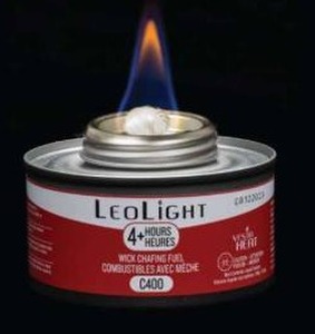 lot 11069 image: LeoLight C400 Screw Top Wick Chafing Fuel 24-Pack