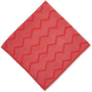 lot 11083 image: Rubbermaid HYGEN Microfiber Cloth Red Q620RED 12-Pack
