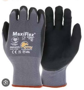 lot 11104 image: MaxiFlex Precision Handling Work Gloves Size XL, 12 Pack
