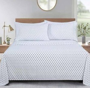 lot 11173 image: South Point Home Fashions Queen 6-Piece Sheet Set, Gray Medallion