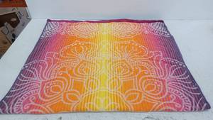 lot 11181 image: Beach Towel,  100% Cotton with Vibrant Striped Gradient Design