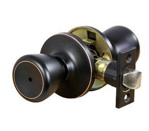 lot 11285 image: Oil Rubbed Bronze Privacy Door Knob, 6 Pack