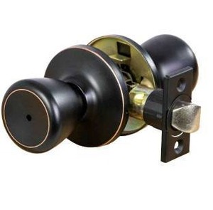 lot 11291 image: Oil Rubbed Bronze Privacy Door Knob, 6 Pack