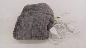 lot 11345 image: Electric Heated Throw Blanket Gray