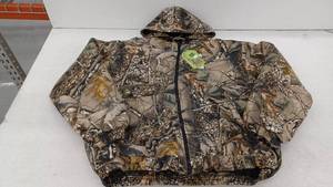 lot 11346 image: Burly Camo Hooded Camo Coat, XL
