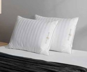lot 11368 image: Hotel Grand Feather & Down Pillow, King,  2-Pack