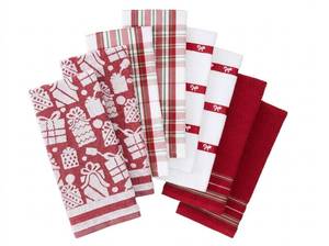lot 11373 image: 8-Pack Holiday Kitchen Towels