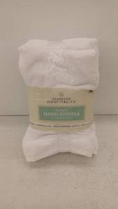 lot 11384 image: Grandeur Hospitality 12-Pack Hand Towels 16x30in
