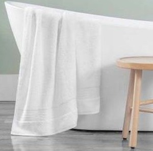 lot 11386 image: Purely Indulgence Cotton Bath Sheet, 35in x 70in, 2 Pack, White