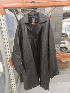 lot 11389 image: Genuine Leather Jacket Size 3X Black
