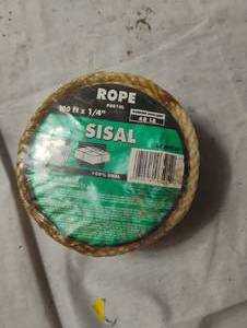 lot 34423 image: 100 ft rope 48 LB working load limit