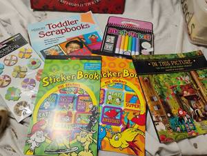 lot 34428 image: Misc sticker and color books