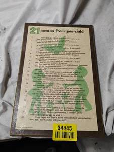 lot 34445 image: 21 Memos from your child Wall Decoration