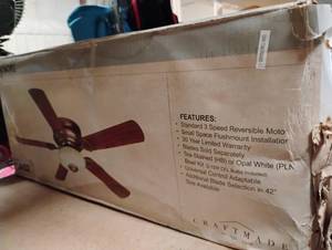 lot 34474 image: Grayson craft made GA52 ceiling fan