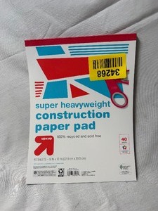lot 34268 image: Super Heavyweight Construction paper pad