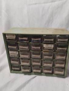 lot 34375 image: Multi-Drawer small organized cabinet, Full with Misc