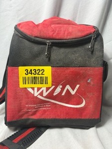 lot 34322 image: Black and red WIN bag