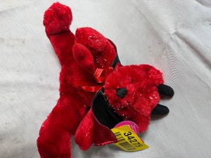 lot 34275 image: Push Pals Red Teddy Bear