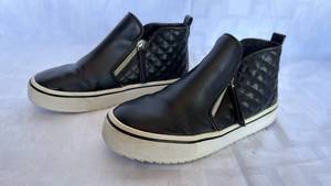 lot 653 image: Steve Madden McBYQ Quilted High-Top Sneakers