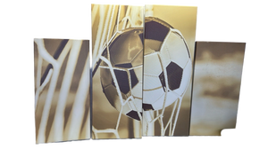 lot 689 image: Modern Abstract soccer ball Canvas Art