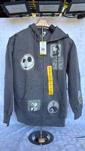 lot 751 image: Disney Nightmare Before Christmas Full Zip Hoodie Womens M MGSJ239