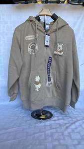 lot 752 image: Winnie the Pooh Multi-Patch Full Zip Hoodie Womens XXL