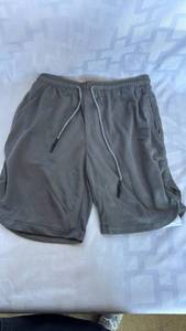 lot 756 image: Athletic Shorts with Drawstring Waist and Zip Pocket, Size M