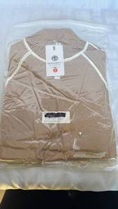 lot 774 image: MEROKEETY Womens Mock Neck Color Block Sweater Khaki Size S ME924sweater69