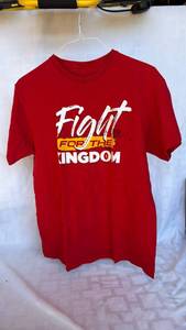 lot 779 image: Fight for the Kingdom Graphic Short Sleeve Crew Neck T-Shirt