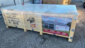 lot 10102 image: 25x33 Double Garage Metal Shed IC2533FT&nbsp