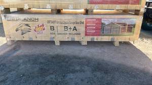 lot 10107 image: Double Garage Metal Shed - 25ft x 45ft