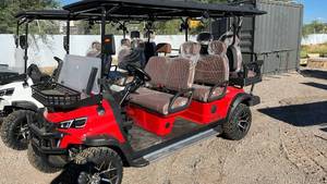 lot 10113 image: HO100 Electric Golf Cart - 10 Seater